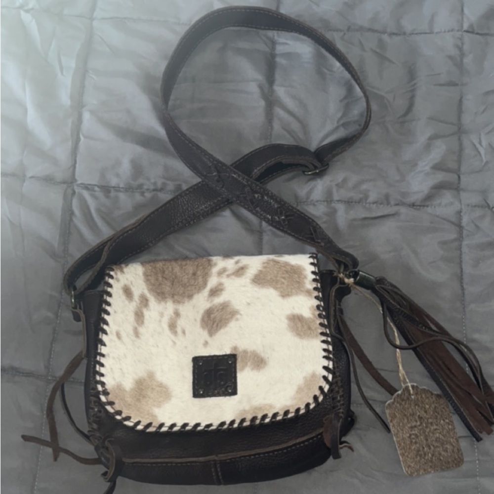 STS cowhide crossbody